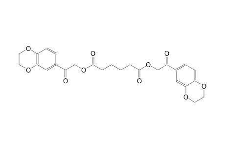 bis[2-(2,3-dihydro-1,4-benzodioxin-6-yl)-2-oxoethyl] hexanedioate