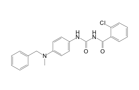 Benzamide, 2-chloro-N-[[[4-[methyl(phenylmethyl)amino]phenyl]amino]carbonyl]-