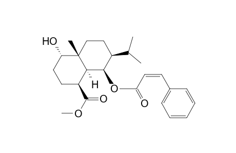 1-Naphthalenecarboxylic acid, decahydro-4-hydroxy-4a-methyl-7-(1-methylethyl)-8-[(1-oxo-3-phenyl-2- propenyl)oxy]-, methyl ester, [1S-(1.alpha.,4.beta.,4a.alpha.,7.alpha.,8.alpha.,8a.beta.)]-