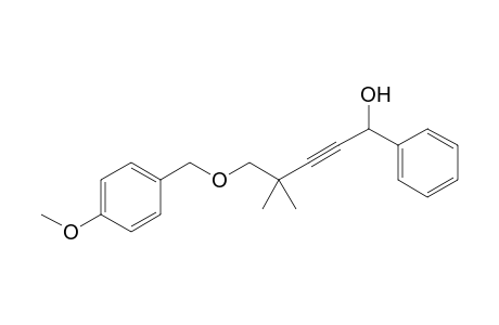 5-(4-Methoxybenzyloxy)-4,4-dimethyl-1-phenyl-2-pentyn-1-ol