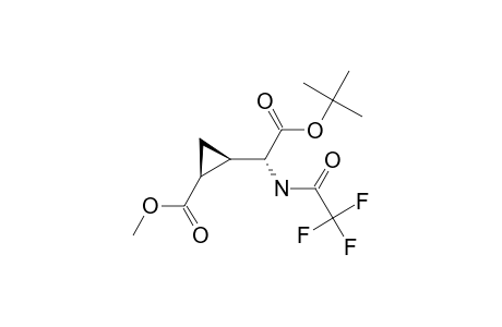 ANTI-TERT.-BUTYL-2-(2'-METHOXYCARBONYLCYCLOPROPYL)-2-TRIFLUORACETYL-GLYCINATE