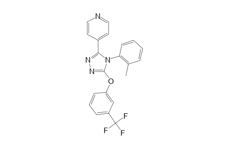 3-(4-pyridyl)-4-(2-methylphenyl)-5-[3-(trifluoromethyl)phenoxy]-1,2,4-triazole