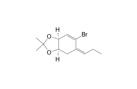 (-)-(E)-(1S,6R)-3-Bromo-8,8-dimethyl-4-propylidene-7,9-dioxabicyclo[4.3.0]non-2-ene