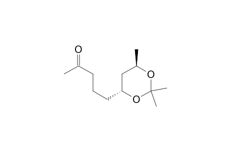 2-Pentanone, 5-(2,2,6-trimethyl-1,3-dioxan-4-yl)-, (4R-trans)-