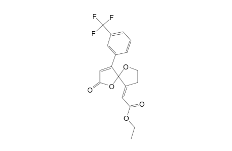 1,6-Dioxa-4-(m-trifluoromethylphenyl)-9-(ethoxycarbonylmethylene)spiro[4.4]non-3-en-2-one