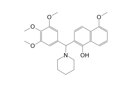 1-naphthalenol, 5-methoxy-2-[1-piperidinyl(3,4,5-trimethoxyphenyl)methyl]-