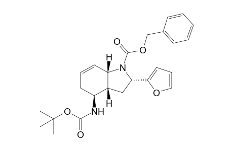 Benzyl (2S,3aR,4S,7aS)-4-[(tert-Butoxycarbonyl)amino]-2-(furan-2-yl)-2,3,3a,4,5,7a-hexahydro-1H-indole-1-carboxylate
