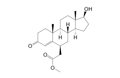 Androst-4-ene-6-acetic acid, 17-hydroxy-3-oxo-, methyl ester, (6.beta.,17.beta.)-