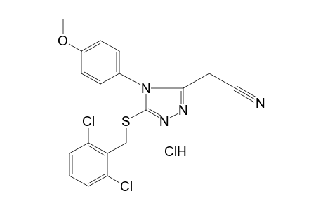 5-[(2,6-DICHLOROBENZYL)THIO]-4-(p-METHOXYPHENYL)-4H-1,2,4-TRIAZOLE-3-ACETONITRILE, MONOHYDROCHLORIDE