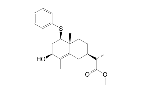 (2S)-2-[(2R,4aR,5R,7S)-7-hydroxy-4a,8-dimethyl-5-(phenylthio)-2,3,4,5,6,7-hexahydro-1H-naphthalen-2-yl]propanoic acid methyl ester