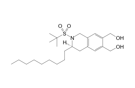 (3R)-2-(tert-Butanesulfonyl)-6,7-di(hydroxymethyl)-3-nonanyl-1,2,3,4-tetrahydroisoquinoline