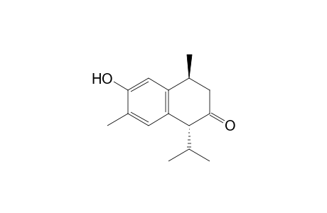 (1R,4S)-4,7-dimethyl-6-oxidanyl-1-propan-2-yl-3,4-dihydro-1H-naphthalen-2-one