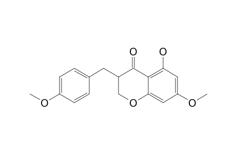 5-HYDROXY-7-METHOXY-3-(4-METHOXYBENZYL)-CHROMAN-4-ONE