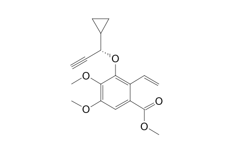 (S)-3-(1-Cyclopropylprop-2-ynyloxy)-4,5-dimethoxy-2-vinylbenzoic acid methyl ester