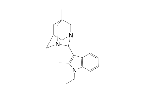 1,3-Diazatricyclo[3.3.1.1(3,7)]decane, 2-(1-ethyl-2-methyl-1H-indol-3-yl)-5,7-dimethyl-