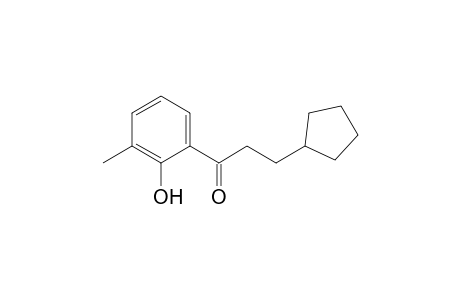 3-Cyclopentyl-1-(2-hydroxy-3-methylphenyl)-1-propanone