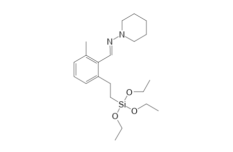 2-[2'-tris(Ethoxy)silylethyl]-6-methyl-1-[N(2)-piperidinyl]benzaldehyde - hydrazone