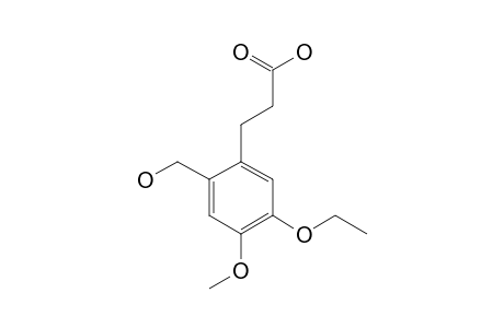 5-ETHOXY-2-(HYDROXYMETHYL)-4-METHOXYHYDROCINNAMIC ACID