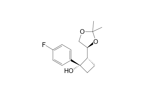 (1S,2S)-2-[(4S)-2,2-Dimethyl-1,3-dioxolan-4-yl]-1-(4-fluorophenyl)cyclobutanol