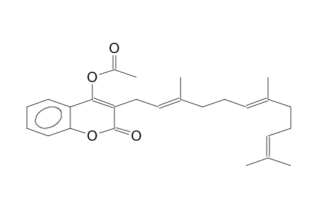 2H-1-BENZOPYRAN-2-ONE, 4-(ACETYLOXY)-3-(3,7,11-TRIMETHYL-2,6,10-DODECATRIENYL)-