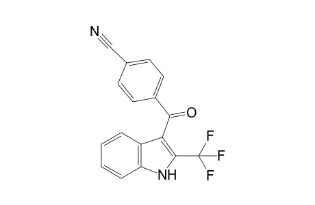 4-(2-(trifluoromethyl)-1H-indole-3-carbonyl)benzonitrile