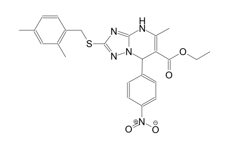 ethyl 2-[(2,4-dimethylbenzyl)sulfanyl]-5-methyl-7-(4-nitrophenyl)-4,7-dihydro[1,2,4]triazolo[1,5-a]pyrimidine-6-carboxylate