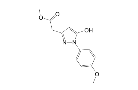 1H-Pyrazole-3-acetic acid, 5-hydroxy-1-(4-methoxyphenyl)-, methyl ester
