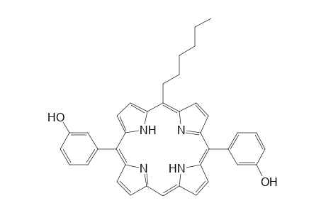 5-Hexyl-10,20-bis(3-hydroxyphenyl)porphyrin