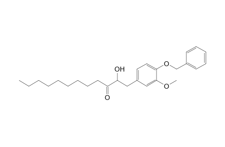 1-(3-Methoxy-4-phenylmethoxy-phenyl)-2-oxidanyl-dodecan-3-one