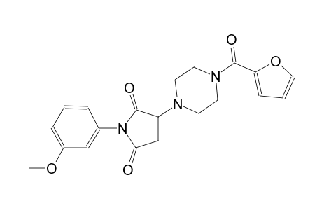 3-[4-(2-furoyl)-1-piperazinyl]-1-(3-methoxyphenyl)-2,5-pyrrolidinedione