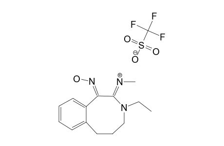 (Z)-N-[3-ETHYL-3,4,5,6-TETRAHYDRO-1-HYDROXYIMINOBENZO-[D]-AZOCIN-2(1H)-YLIDENE]-METHYLAMINE-TRIFLUOROMETHANESULFONATE