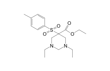 1,3-diethyl-5-(4-methylphenyl)sulfonyl-hexahydropyrimidine-5-carboxylic acid ethyl ester