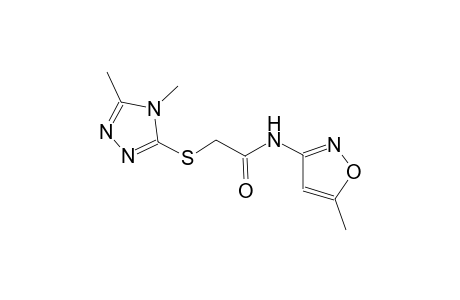 acetamide, 2-[(4,5-dimethyl-4H-1,2,4-triazol-3-yl)thio]-N-(5-methyl-3-isoxazolyl)-