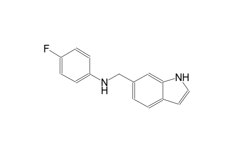 1H-indole-6-methanamine, N-(4-fluorophenyl)-