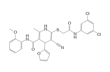 3-pyridinecarboxamide, 5-cyano-6-[[2-[(3,5-dichlorophenyl)amino]-2-oxoethyl]thio]-4-(2-furanyl)-1,4-dihydro-N-(2-methoxyphenyl)-2-methyl-