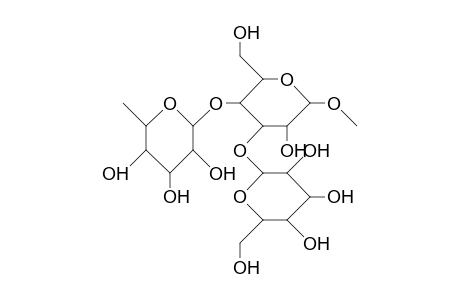 Methyl <A-L-fucopyranosyl(1->4)>-<A-D-glucopyranosyl(1->3)>-A-D-galactopyranoside