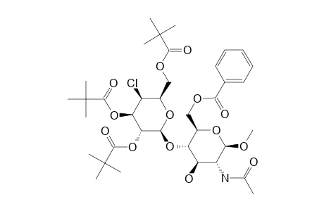 METHYL-2-ACETAMIDO-6-O-BENZOYL-4-O-(4-CHLORO-4-DEOXY-2,3,6-TRI-O-PIVALOYL-BETA-D-GALACTOPYRANOSYL)-2-DEOXY-BETA-D-GLUCOPYRANOSIDE