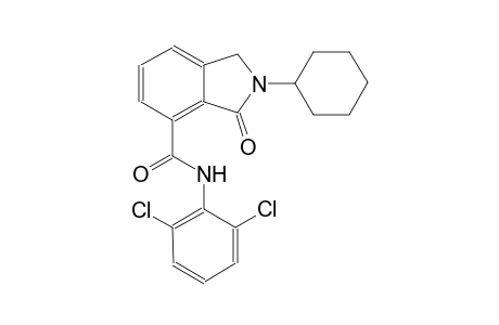 1H-isoindole-4-carboxamide, 2-cyclohexyl-N-(2,6-dichlorophenyl)-2,3-dihydro-3-oxo-