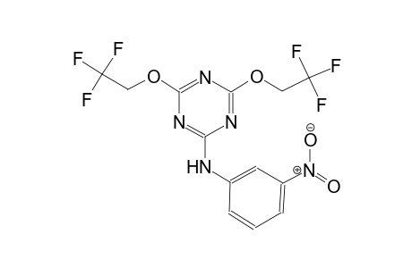 N-(3-nitrophenyl)-4,6-bis(2,2,2-trifluoroethoxy)-1,3,5-triazin-2-amine