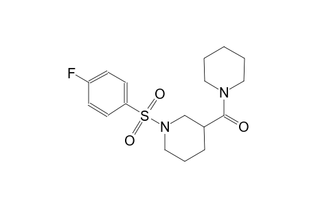 1-[(4-fluorophenyl)sulfonyl]-3-(1-piperidinylcarbonyl)piperidine