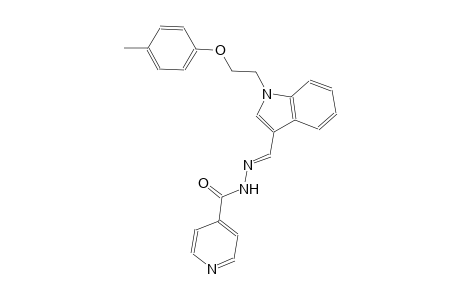 N'-((E)-{1-[2-(4-methylphenoxy)ethyl]-1H-indol-3-yl}methylidene)isonicotinohydrazide