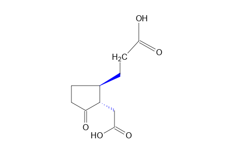 CYCLOPENTANEPROPIONIC ACID, 2-TRANS-/CARBOXYMETHYL/-3-OXO-,