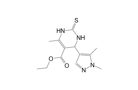 ethyl 4-(1,5-dimethyl-1H-pyrazol-4-yl)-6-methyl-2-thioxo-1,2,3,4-tetrahydro-5-pyrimidinecarboxylate