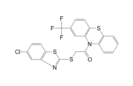 10H-phenothiazine, 10-[[(5-chloro-2-benzothiazolyl)thio]acetyl]-2-(trifluoromethyl)-