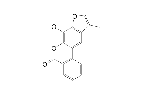 7-METHOXY-10-METHYL-5H-BENZOFURO-[6,5-C]-2-BENZOPYRAN-5-ONE