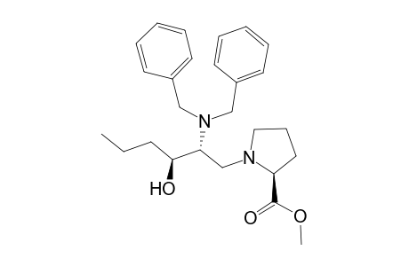 (2S)-1-[(2R,3S)-2-(dibenzylamino)-3-hydroxy-hexyl]pyrrolidine-2-carboxylic acid methyl ester