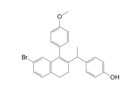 4-(1-(7-Bromo-1-(4-methoxyphenyl)-3,4-dihydronaphthalen-2-yl)ethyl)phenol