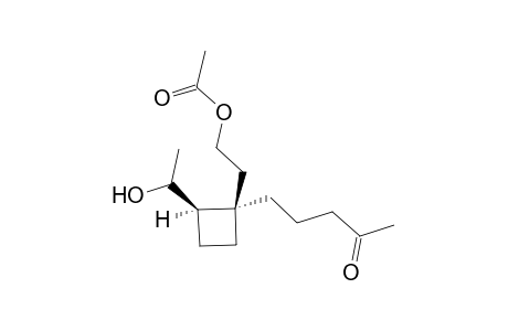 Acetic acid 2-[(1R,2R)-2-(1-hydroxy-ethyl)-1-(4-oxo-pentyl)-cyclobutyl]-ethyl ester