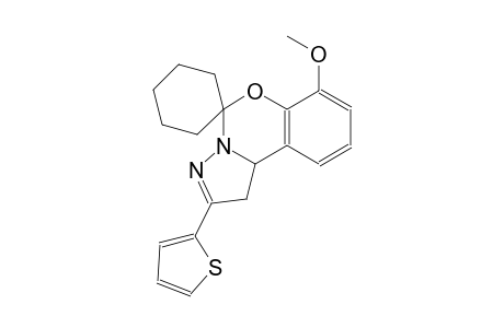 7-methoxy-2-(thiophen-2-yl)-1,10b-dihydrospiro[benzo[e]pyrazolo[1,5-c][1,3]oxazine-5,1'-cyclohexane]