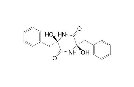 2,5-Piperazinedione, 3,6-dihydroxy-3,6-bis(phenylmethyl)-, cis-